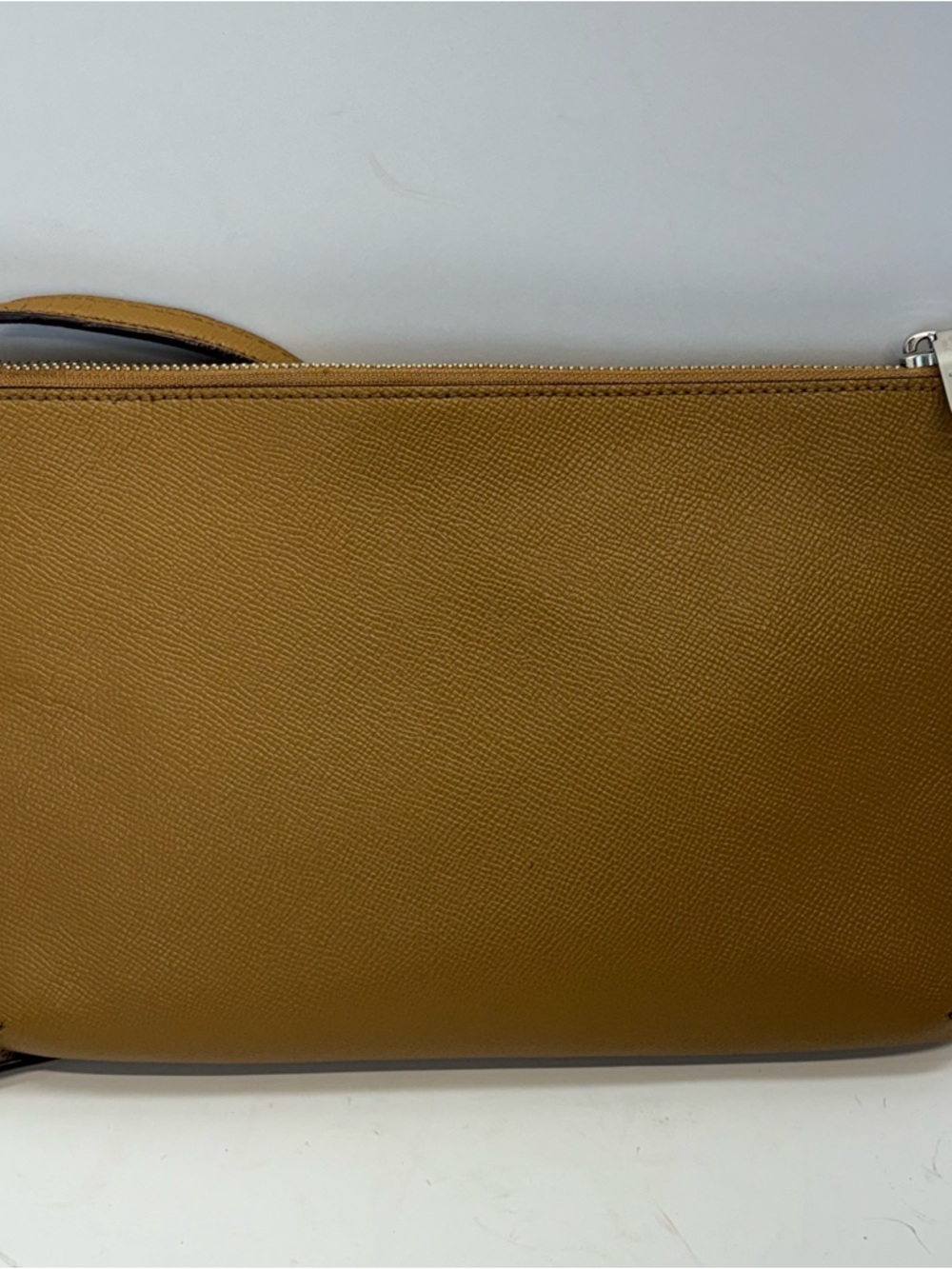 Coach Madison Tan Brown Leather East West Butterfly Dot Crossbody Bag Preppy - Picture 5 of 12